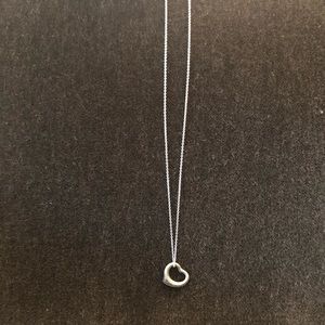 Tiffany and co Open heart pendant